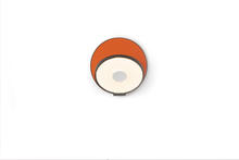 Koncept Inc GRW-S-MBK-MOR-PI - Gravy Wall Sconce - Metallic Black body, Matte Orange plates - Plug-in